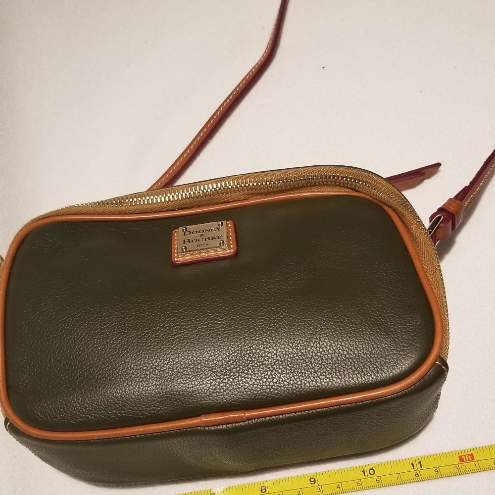 Dooney & Bourke Sawyer crossbody.  NWT. Green with saddle trim.
